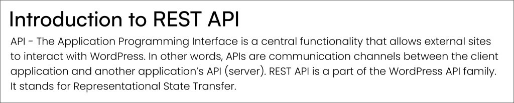 Rest API