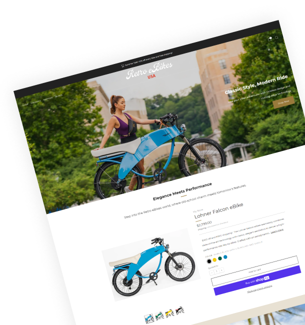Retro E bikes